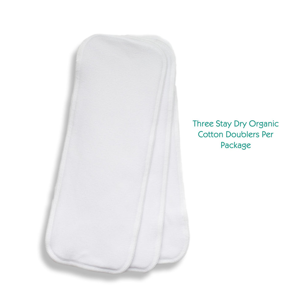 Thirsties Stay-Dry Organic Cotton Doublers (3-pack)
