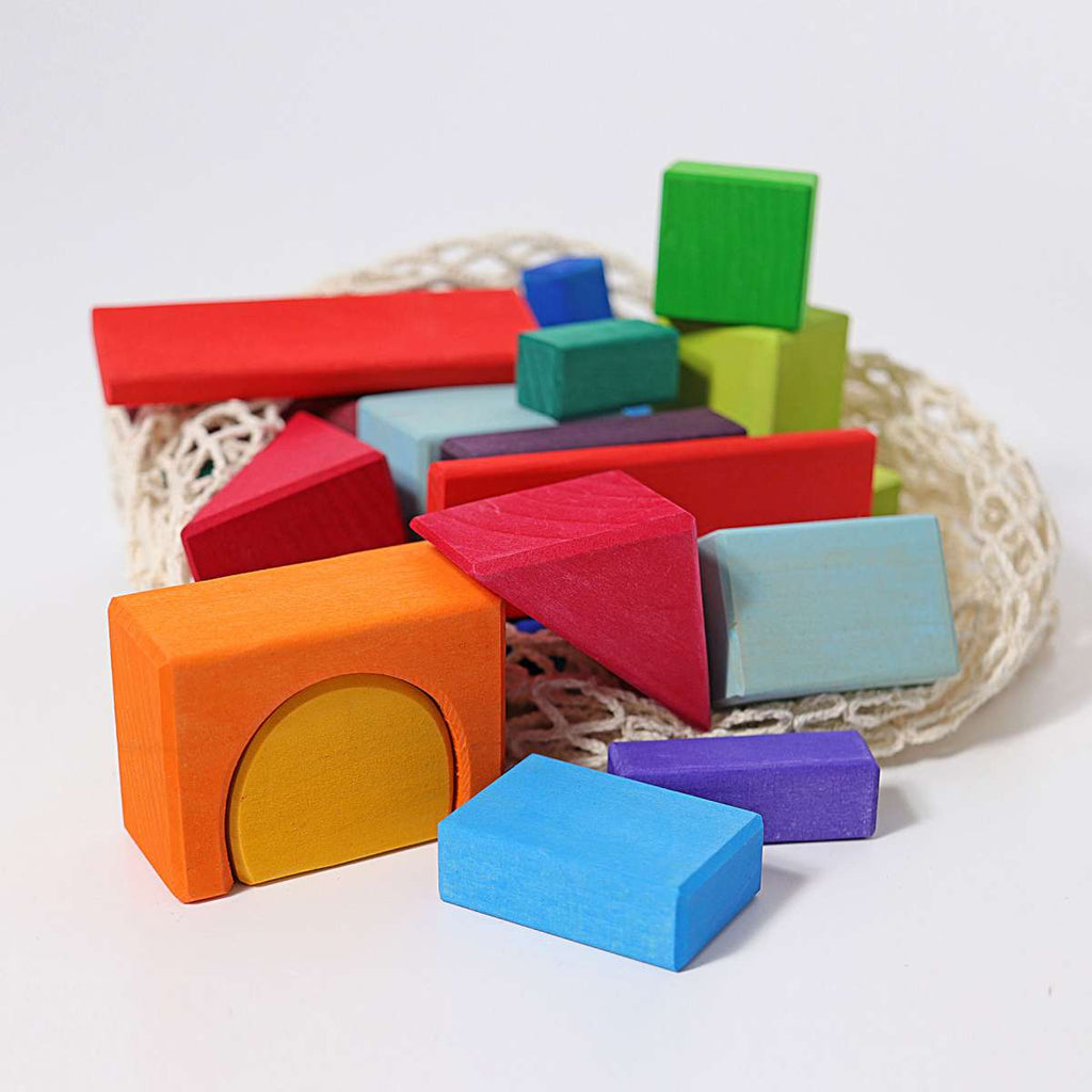 30 Colored Geo-Blocks - Grimm's