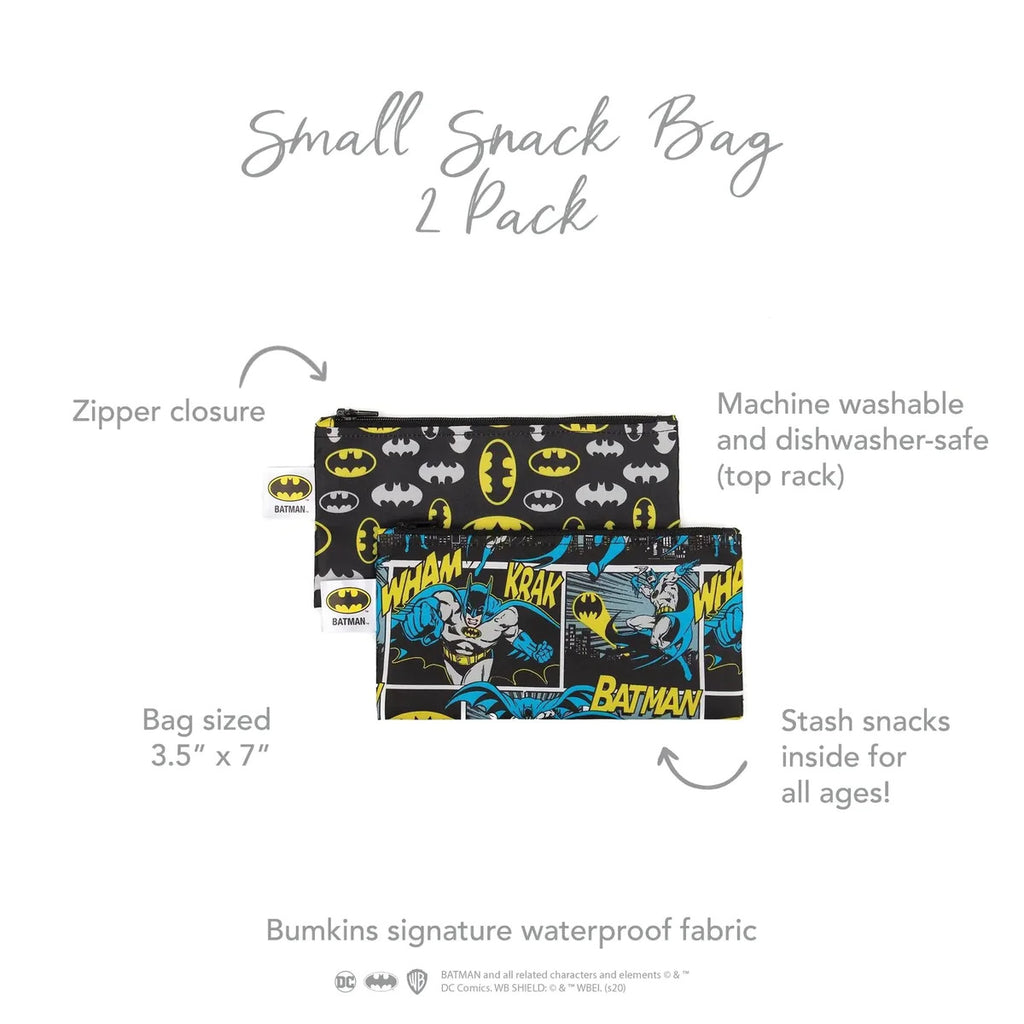 Batman Reusable Snack Bags 2-Pack, Small