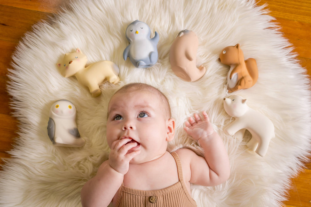 Arctic Fox - Natural Rubber Teether