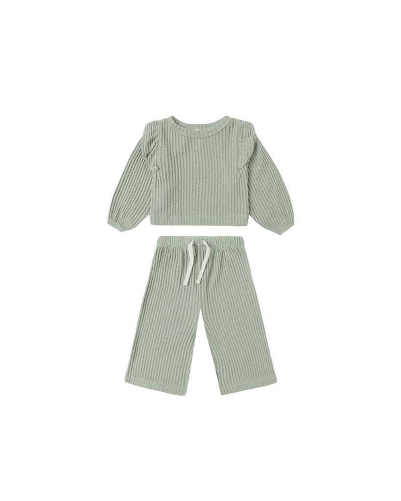 Ruffle Cozy Set Bamboo || Fern