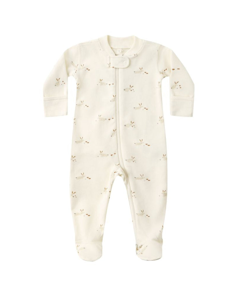 Zip Long Sleeve Sleeper Footie || Bunnies