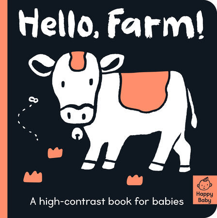 Hello Farm! A high-contrast book for babies