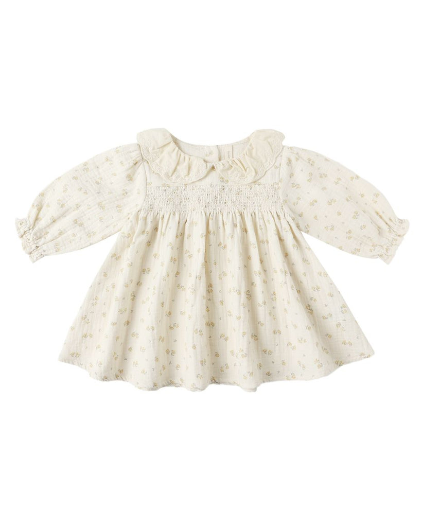 Organic Callie Dress || Golden Floral