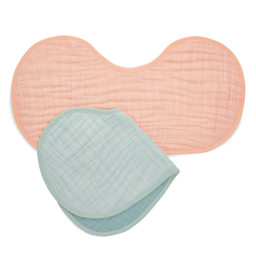Organic Cotton Burpy Bibs 2-Pack - Mother Earth