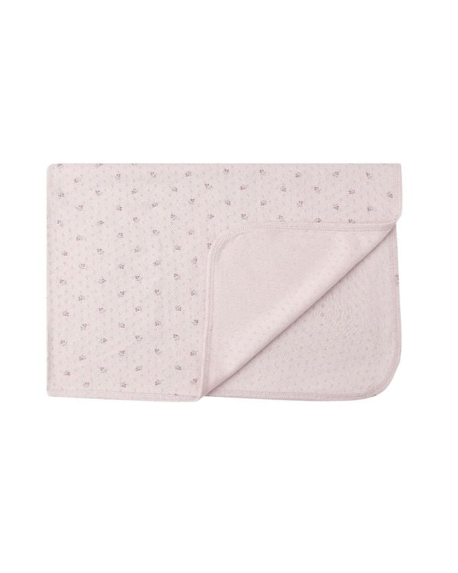 Organic Pointelle Baby Blanket || Lilac Ditsy