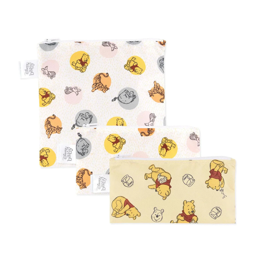 Pooh Bear Reusable Snack Bags 3-Pack