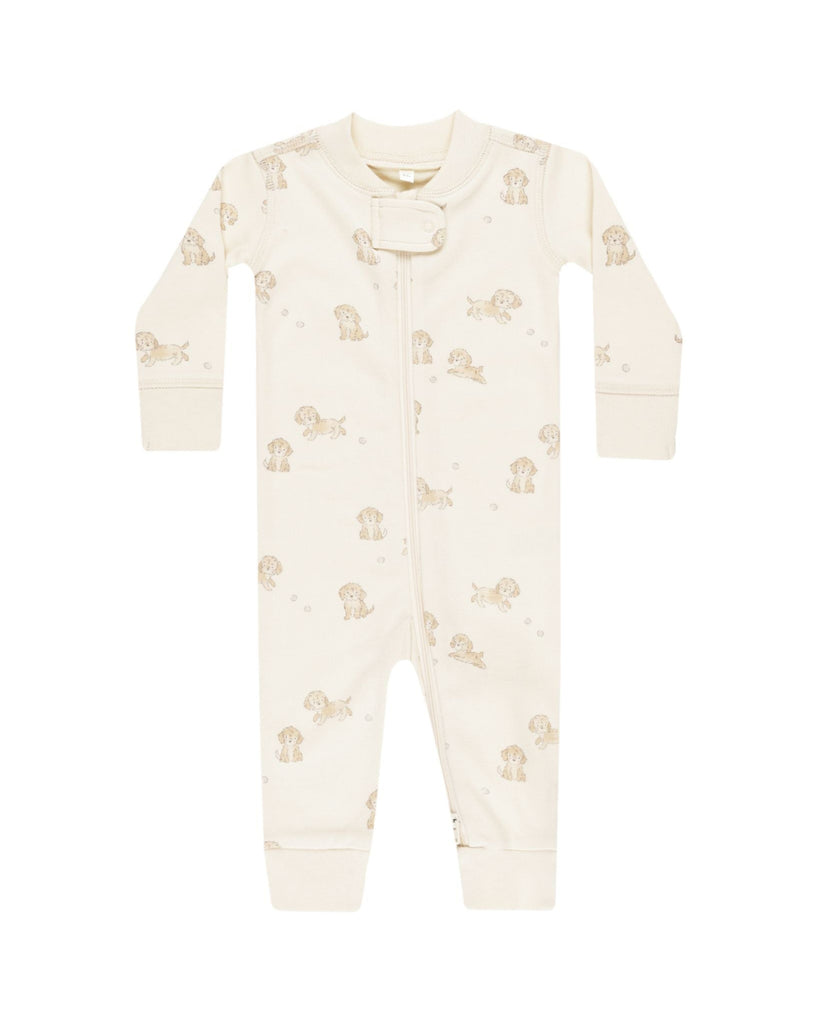 Quincy Mae Zip Longsleeve Sleeper | Puppies