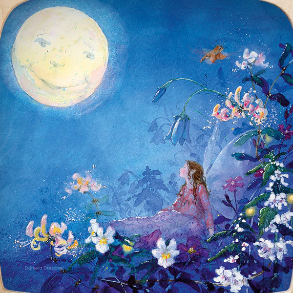 Silhouette Only: Little Fairy Can't Sleep - Moon