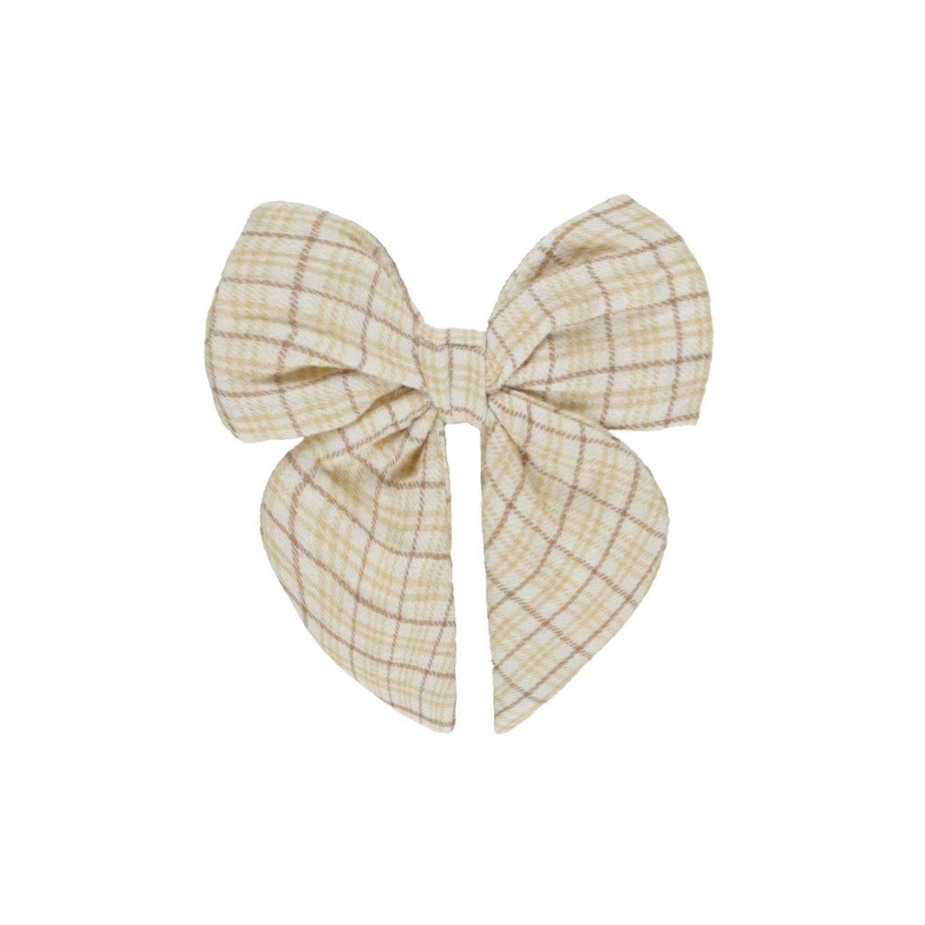 Quincy Mae Bow | Yellow Plaid