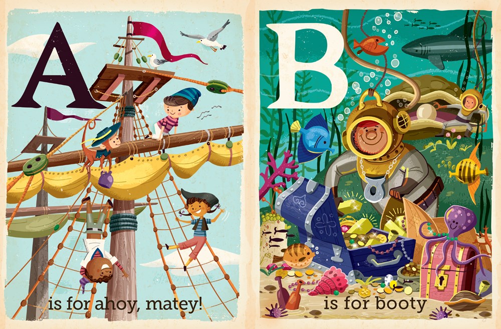 P is for Pirate Board Book