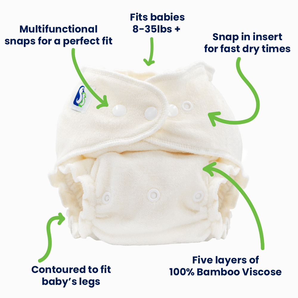 Bamboo Overnight Fitted Diaper