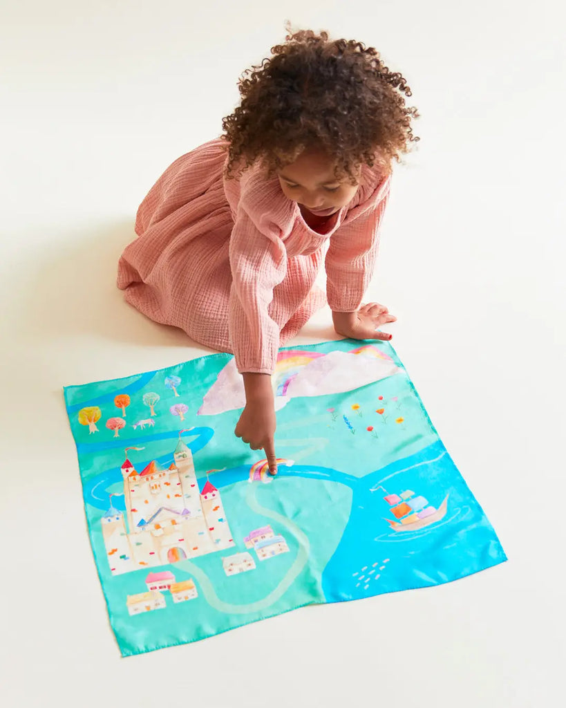 Rainbowland Playmap - Mini Playsilk Montessori
