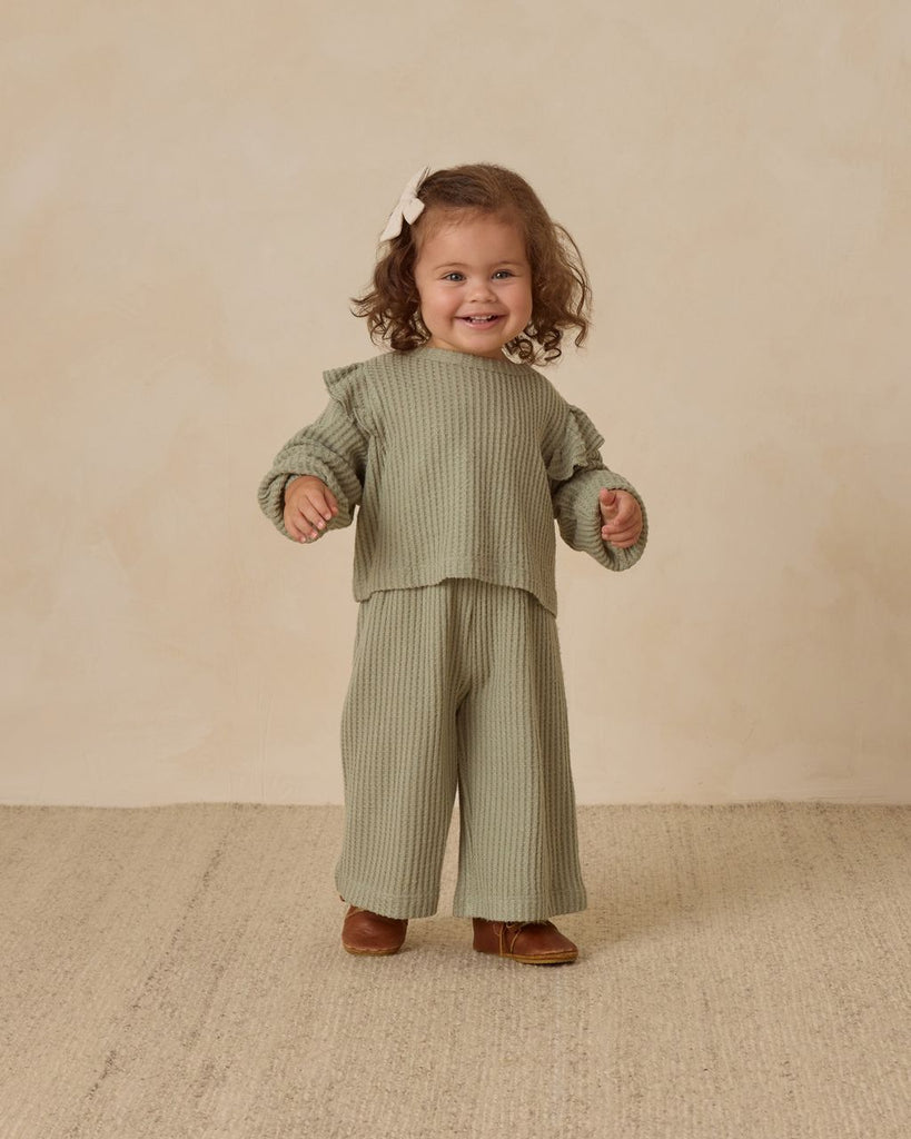 Ruffle Cozy Set Bamboo || Fern
