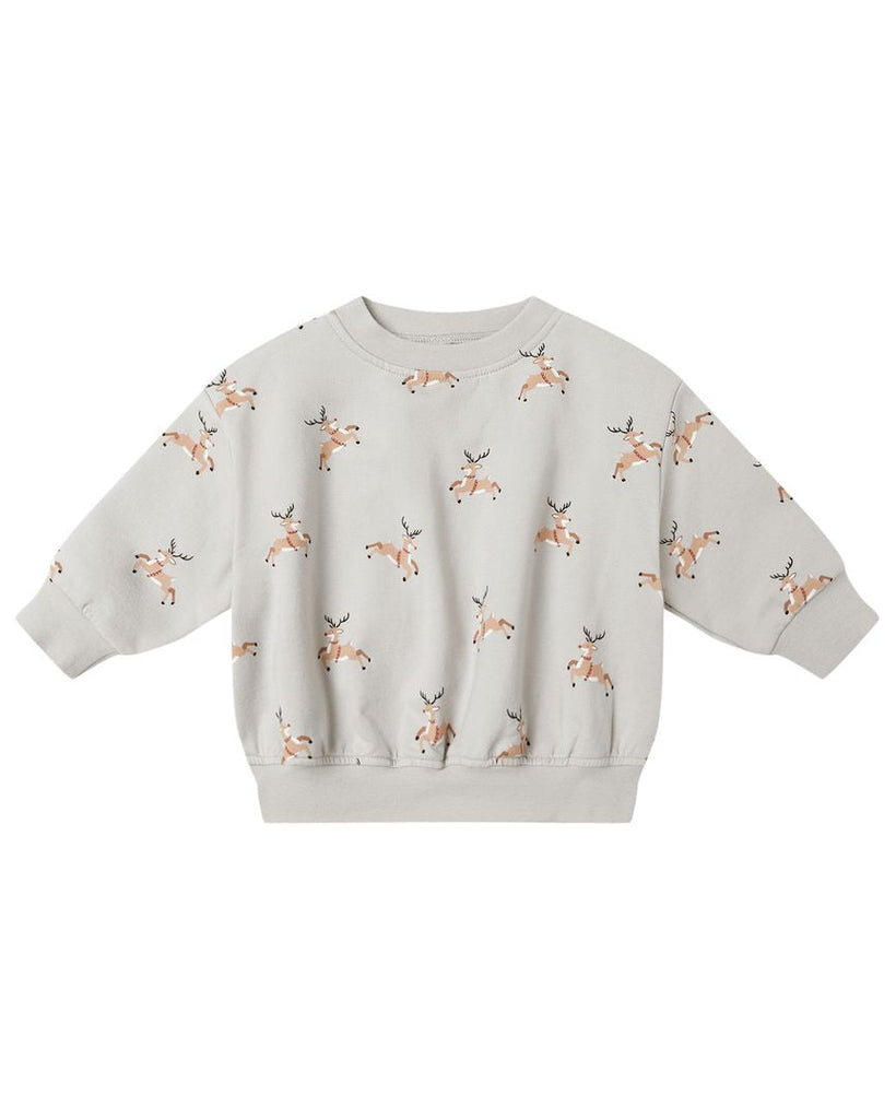 Relaxed Fleece Sweatshirt || Reindeer