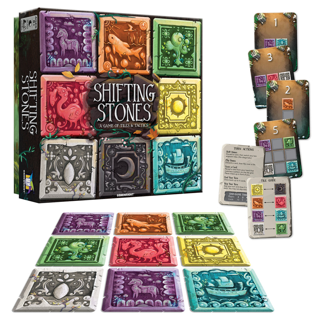 Shifting Stones: A Game of Tiles & Tactics (Ages 8+)