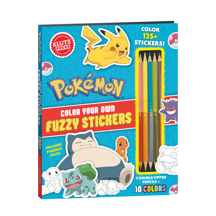 Klutz: Pokémon Color Your Own Fuzzy Stickers