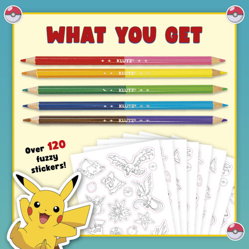 Klutz: Pokémon Color Your Own Fuzzy Stickers