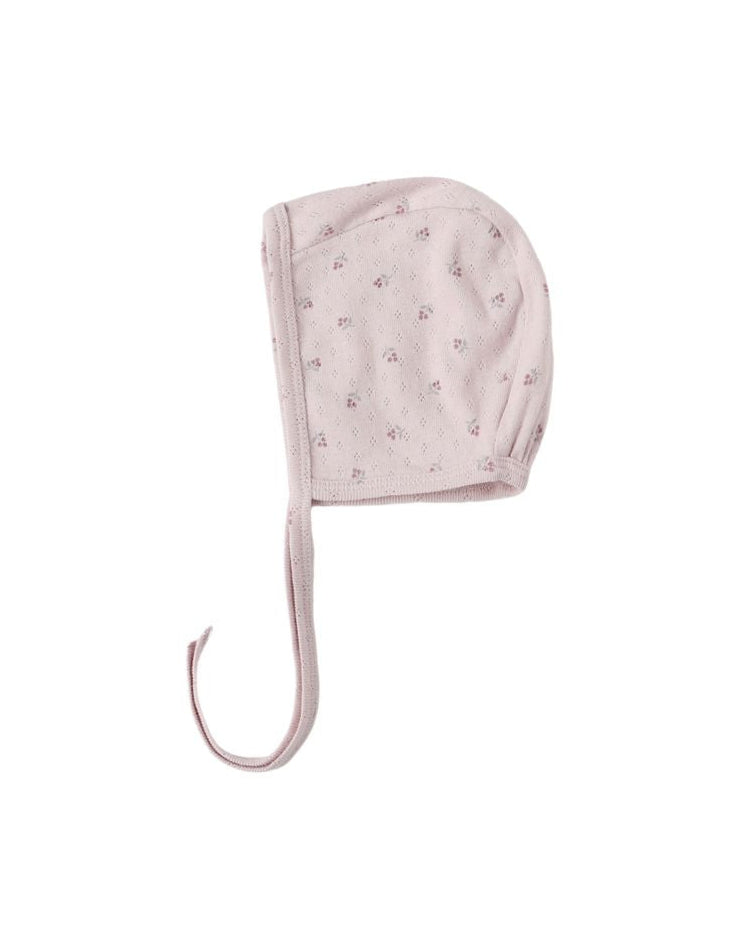 Organic Baby Bonnet || Lilac Ditsy