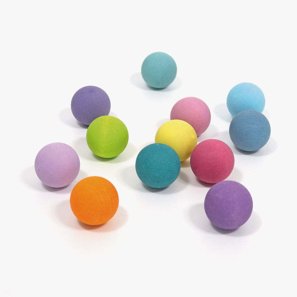 Small Pastel Wooden Balls - Grimm's