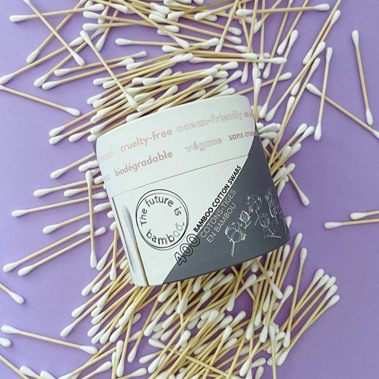 The Future is Bamboo - 400 count Bamboo Cotton Swabs - 100% Biodegradable
