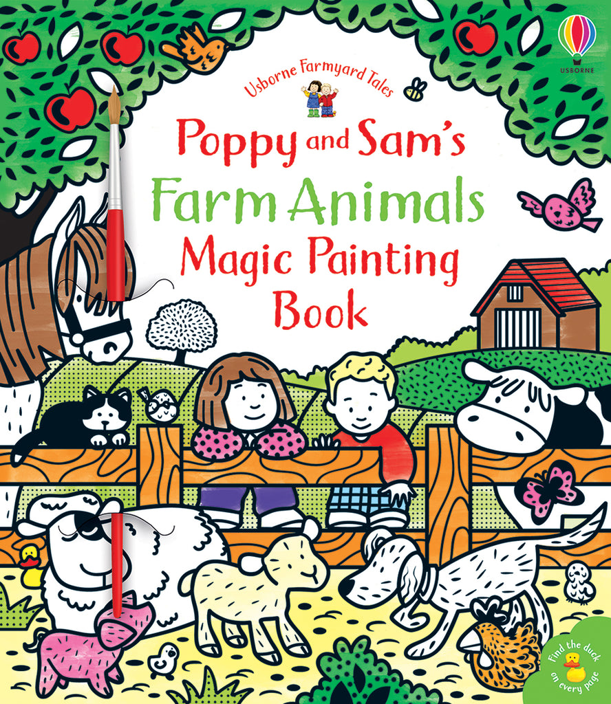 Poppy and Sam’s Farm Animals: Magic Painting Book