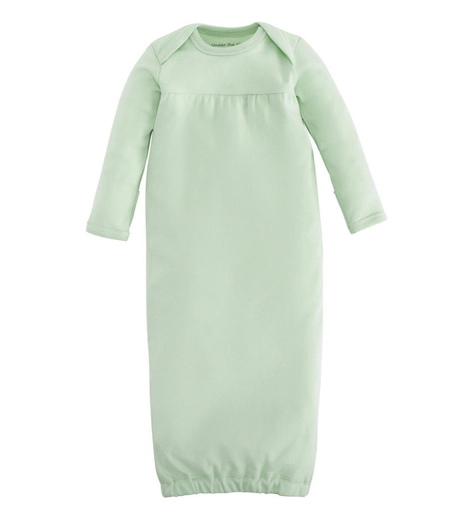 Organic Baby Gown - Green