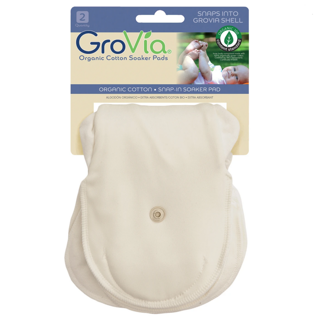 GroVia Organic Cotton Soaker Pads 2-Pack