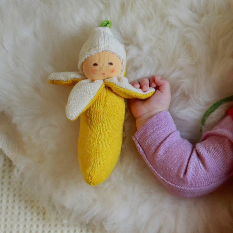 Banana Rattle Doll - Nanchen