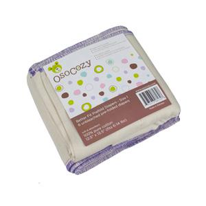 Osocozy UNBLEACHED Better Fit Prefolds - 6 Pack