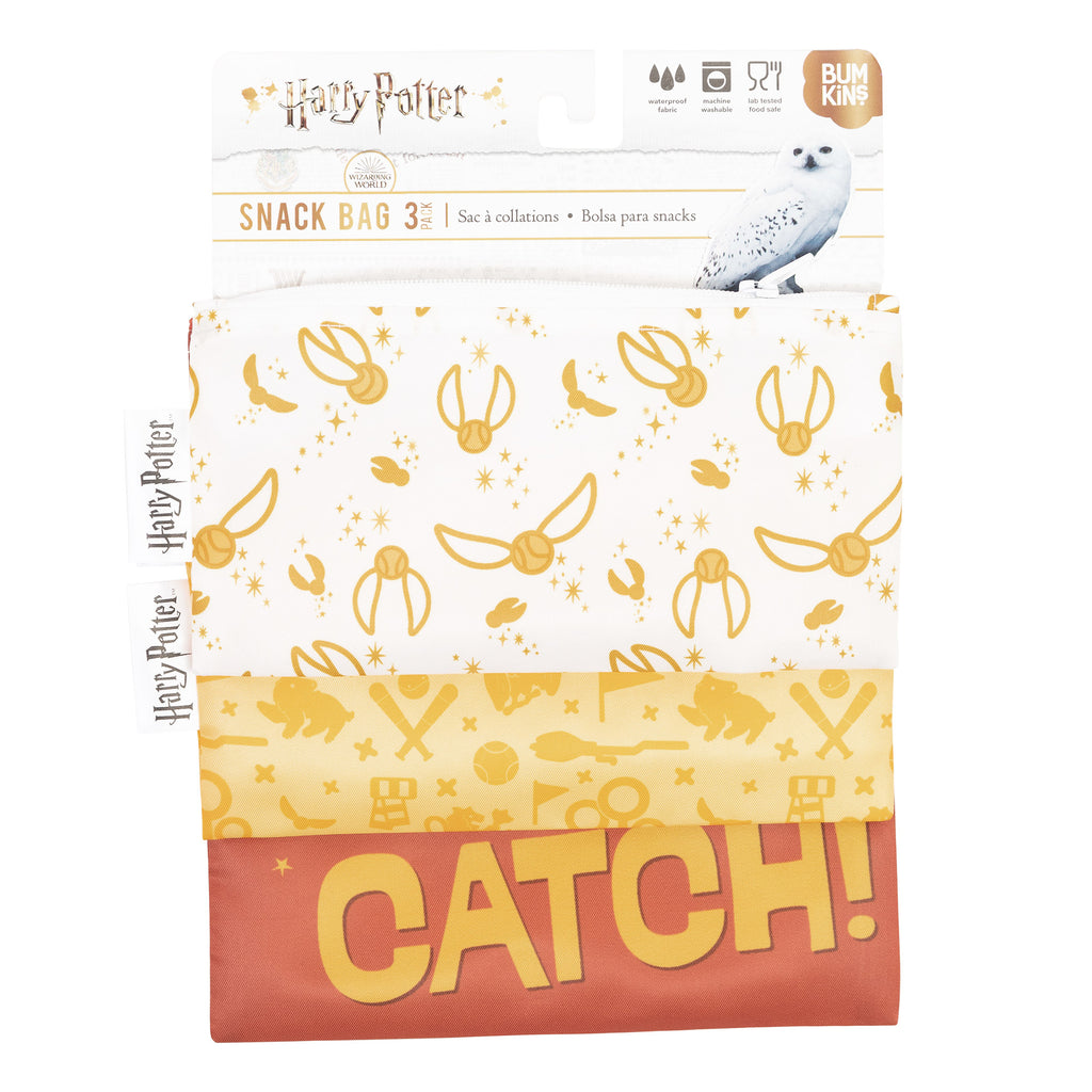 Harry Potter Quidditch Reusable Snack Bags 3-Pack
