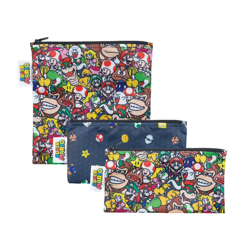 Super Mario Reusable Snack Bags 3-Pack