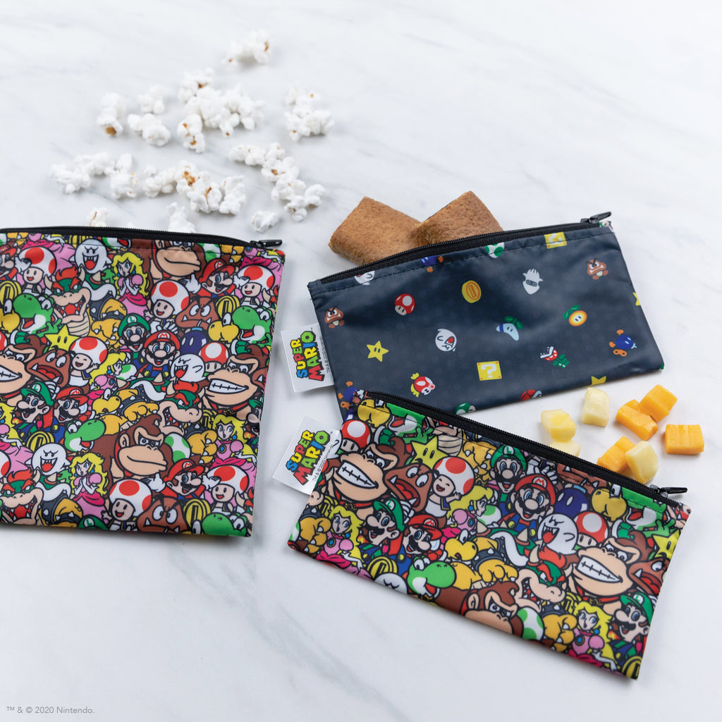 Super Mario Reusable Snack Bags 3-Pack