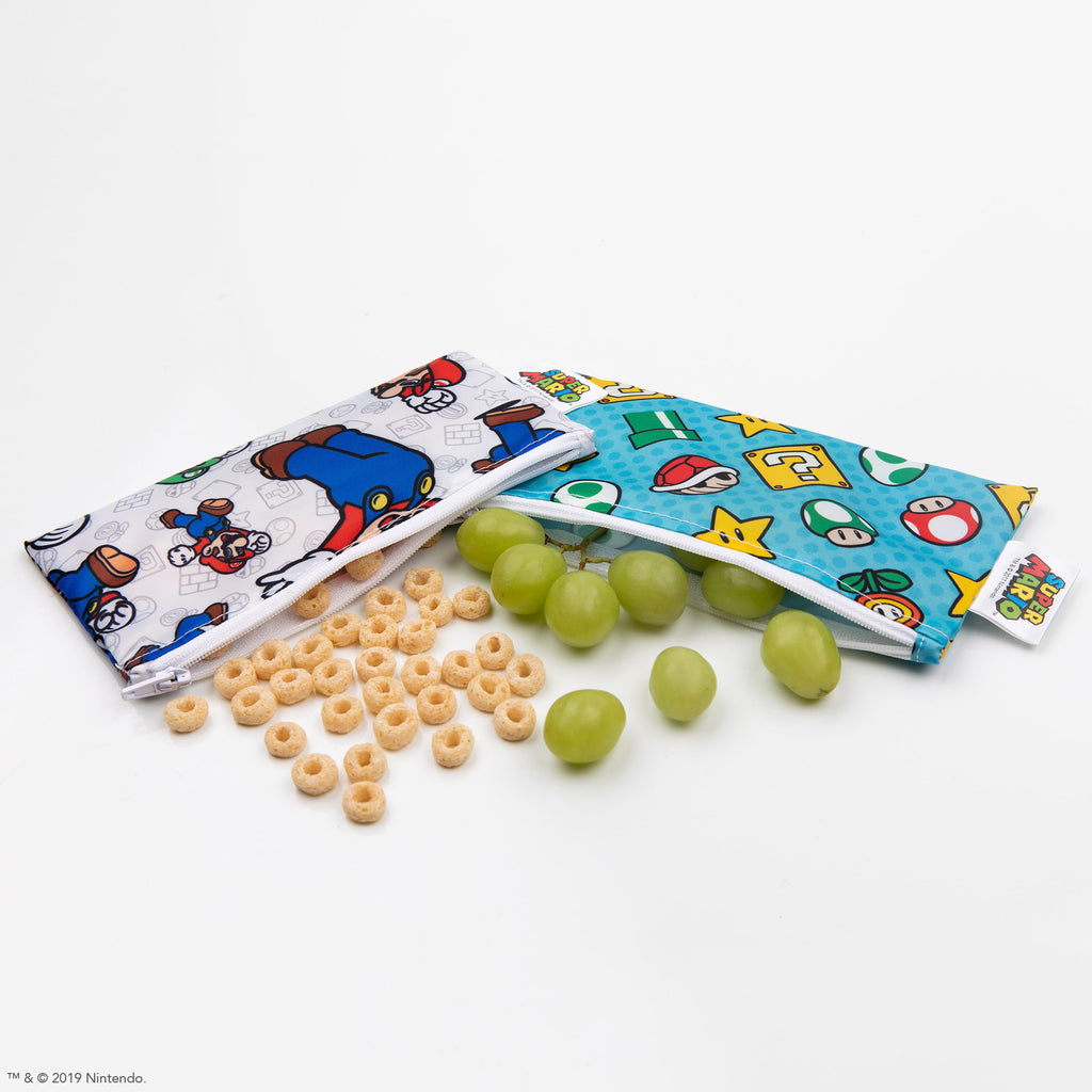 Nintendo Reusable Snack Bags 2-Pack, Small