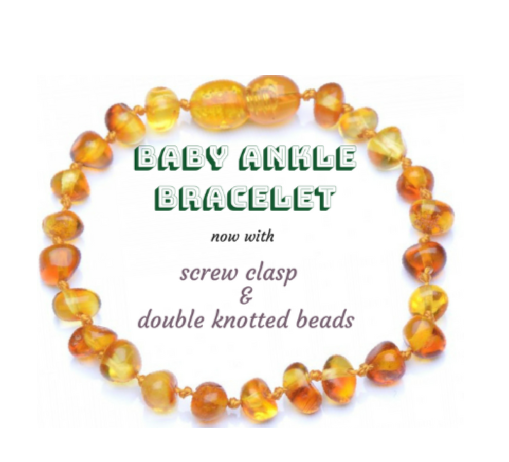 Amber Healing Bracelet Made of Baltic Amber and Turquoise.