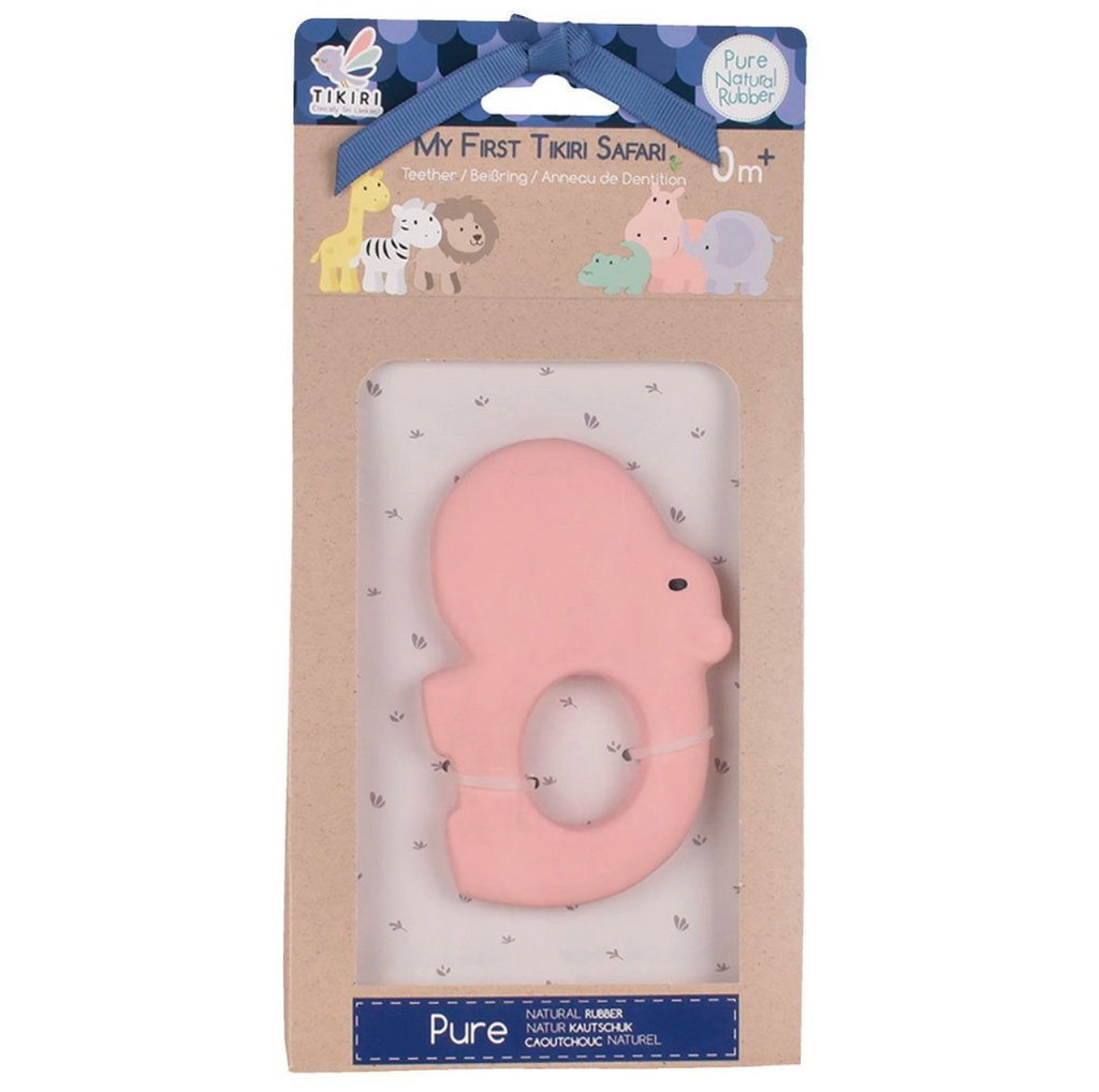 Hippo - Natural Rubber Teether