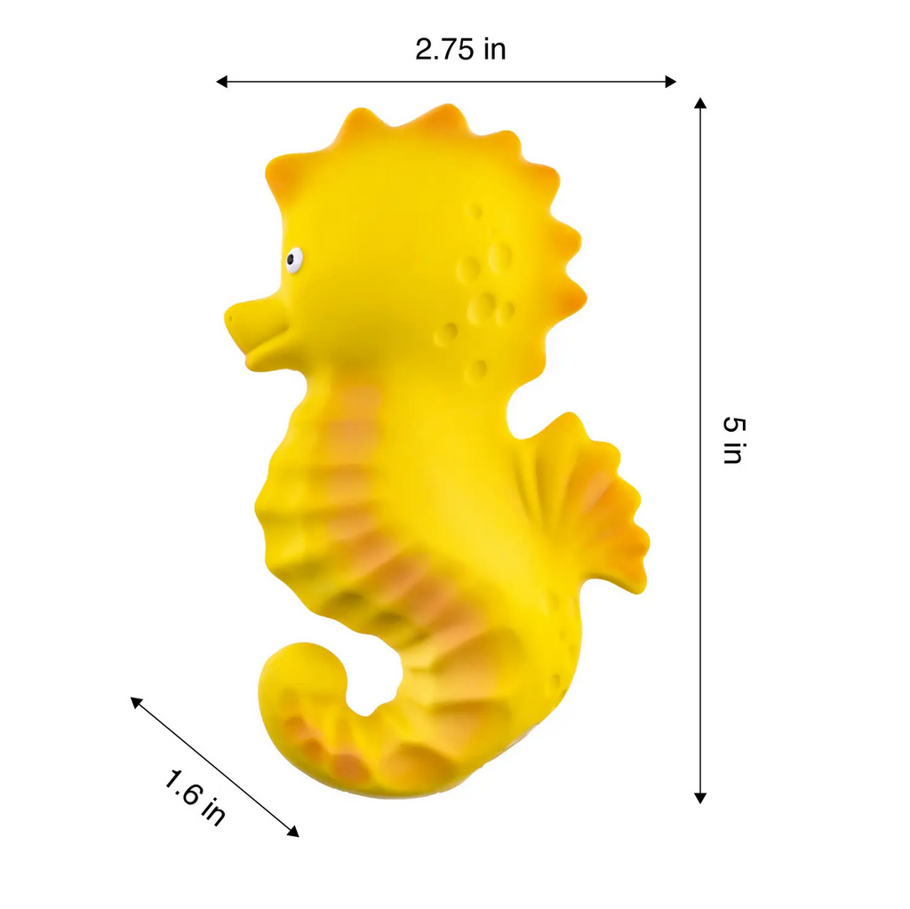 Nalu the Seahorse - Natural Rubber Bath Toy