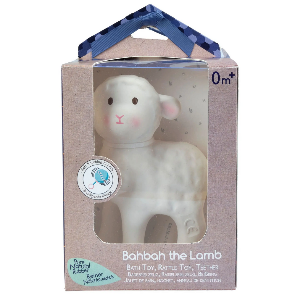 Bahbah the Lamb Natural Rubber Teether & Bath Toy
