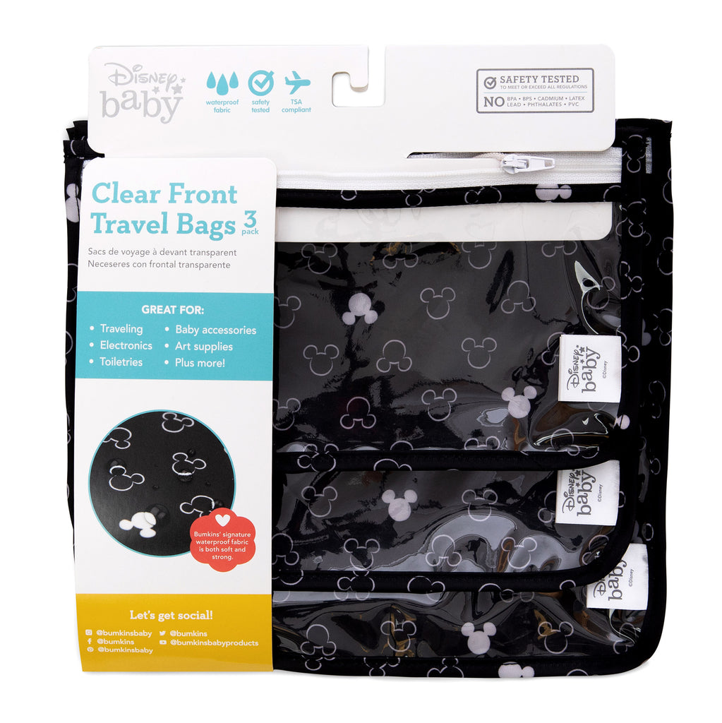 Clear Travel Bags 3-Pack