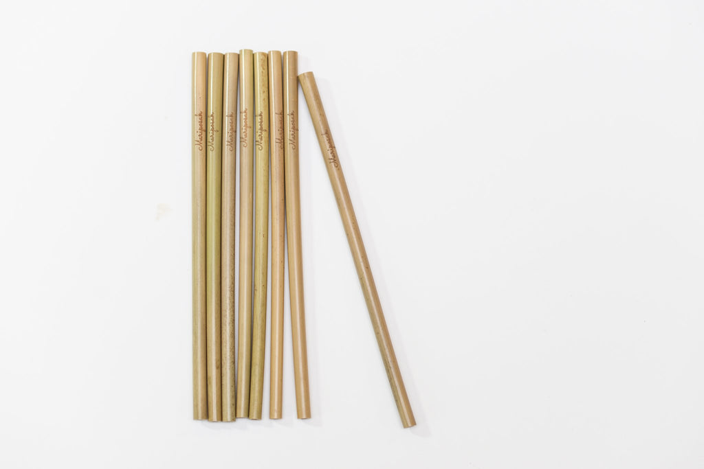 Mariposah 8 Bamboo Reusable Straws
