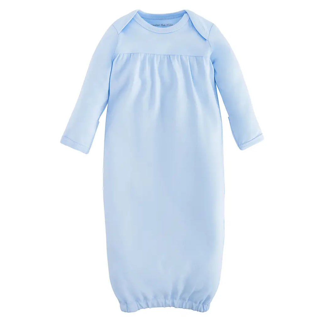 Organic Baby Gown - Blue