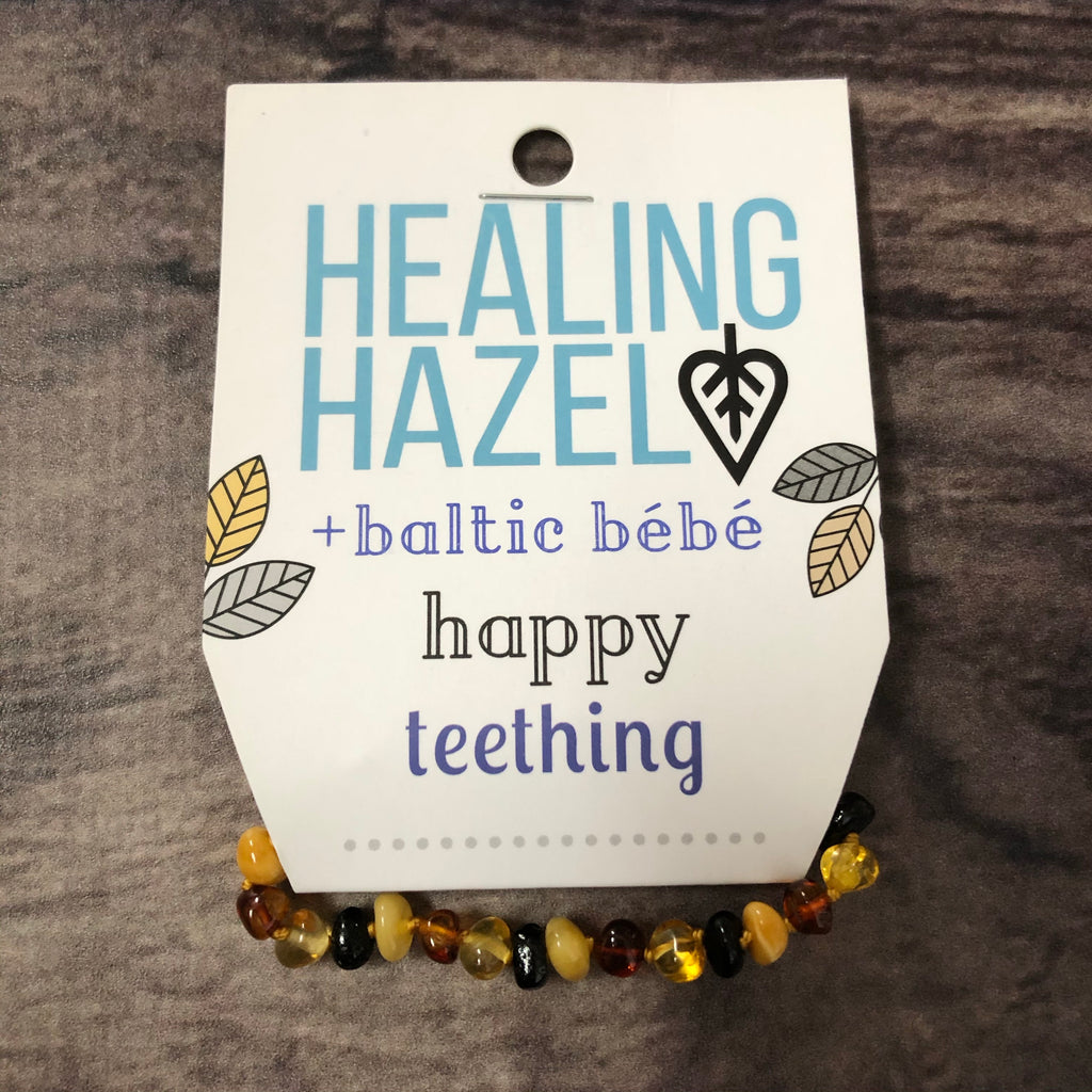 Healing Hazel Amber Baby Ankle Bracelet with Screw Clasp