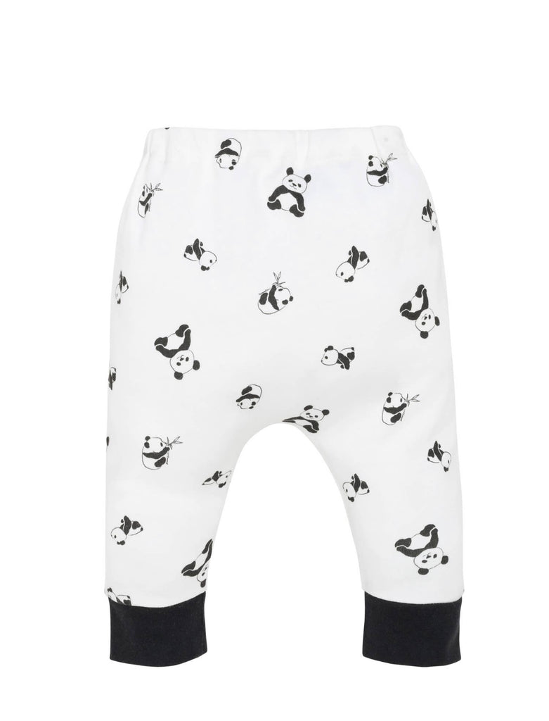 Organic Harem Pants - Panda Print