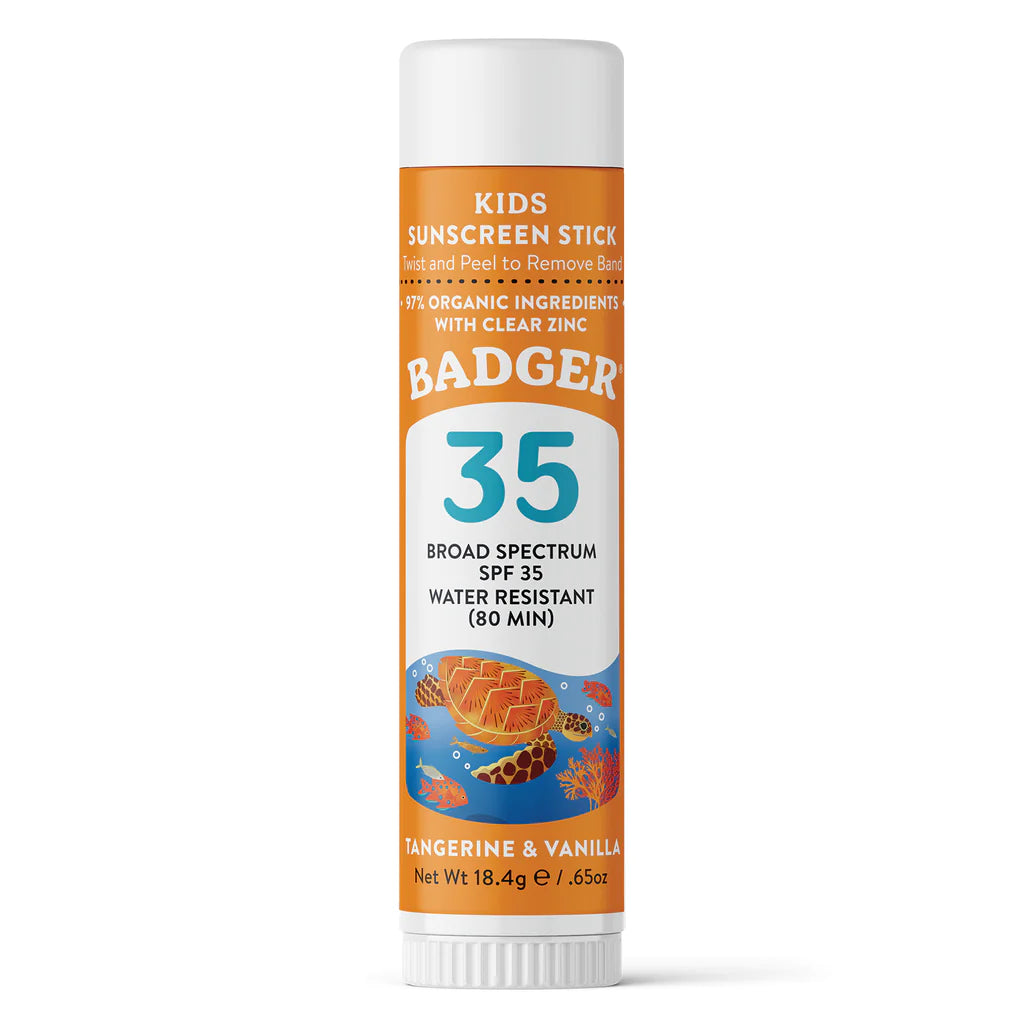 Badger Kids Mineral Sunscreen Face Stick - SPF 35