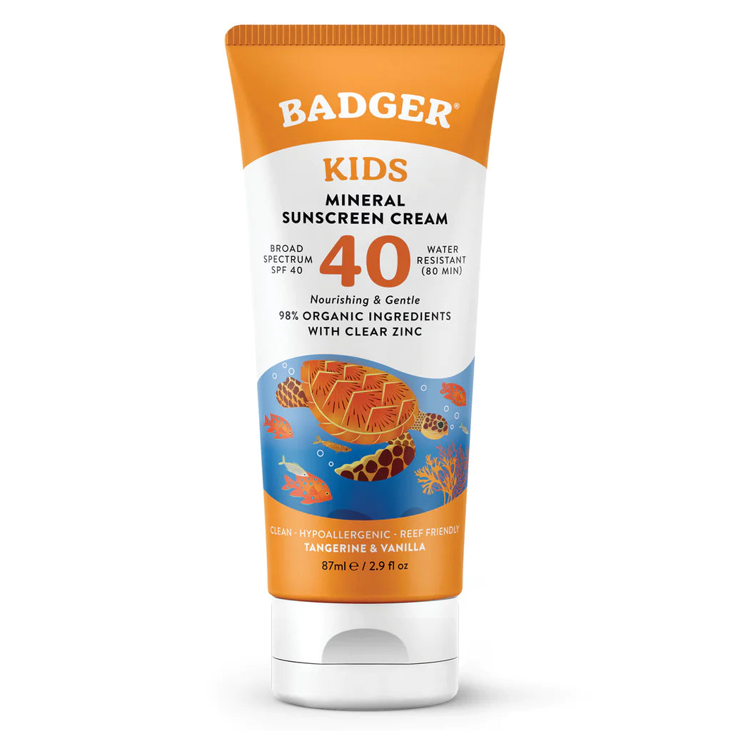 Badger Kids Mineral Sunscreen Cream - SPF 40