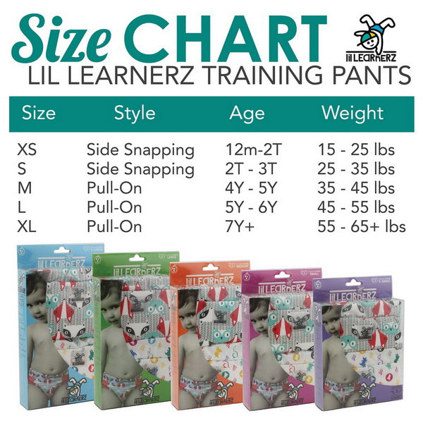 Lil Learnerz Training Pants 2-Pack