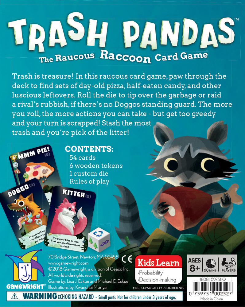 Trash Pandas™ Card Game (Ages 8+)