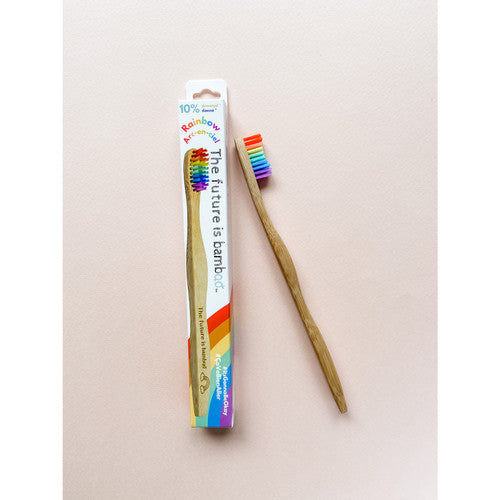 Rainbow ADULT Bamboo Toothbrush Singles